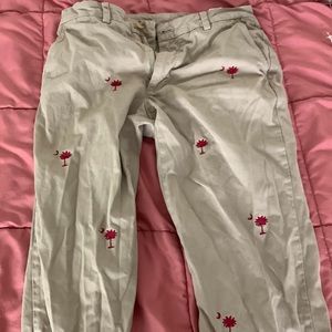 thrifted vineyard vines wide leg pants